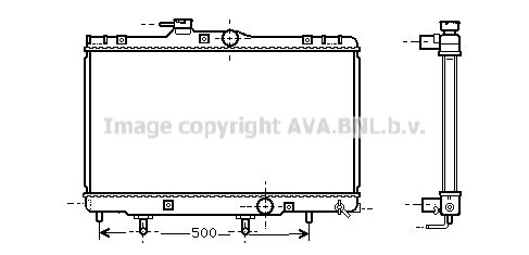 AVA QUALITY COOLING Радиатор, охлаждение двигателя TO2156